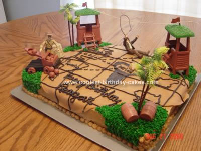 Homemade Indiana Jones Rides Again Cake
