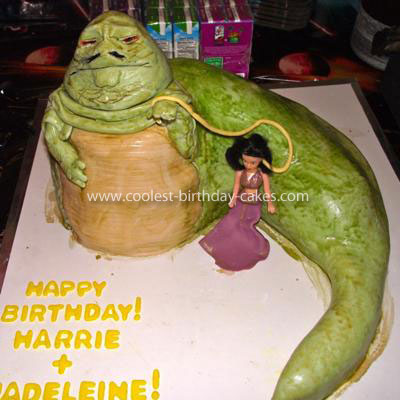 Homemade Jabba the Hutt Cake