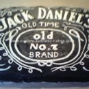 Homemade Jack Daniels Birthday Cake