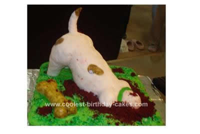 Homemade Jack Russell Birthday Cake