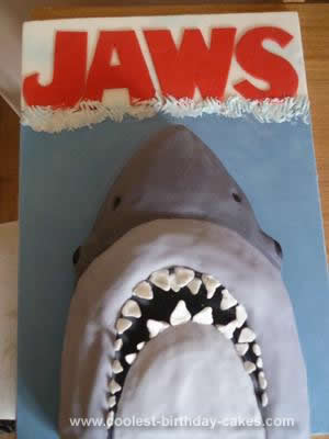 Homemade Jaws Shark Cake