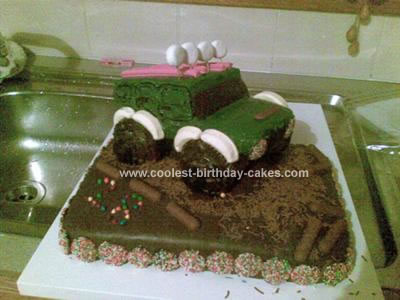 Homemade Jeep Birthday Cake