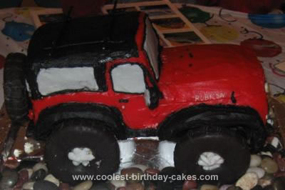 Homemade Jeep Cake