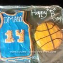 Homemade Jersey Basketball Cake