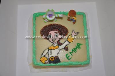 Homemade Jessie from Toy Story Cake