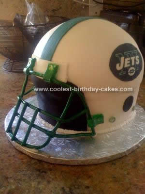 Homemade Jet Helmet Birthday Cake Design