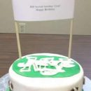 Homemade Jets Football Birthday Cake