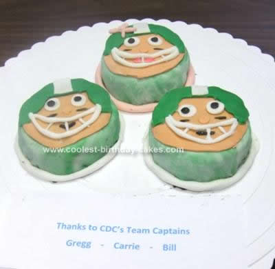 Homemade Jets Football Birthday Cake