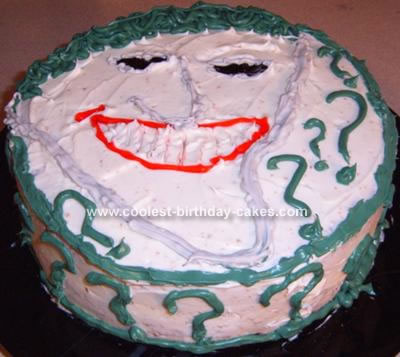 Homemade Joker from Batman Cake
