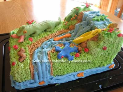 Homemade Jungle Birthday Cake