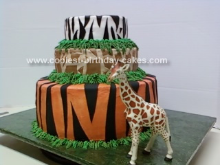 Homemade Jungle Birthday Cake