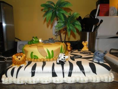 Homemade Jungle Safari Cake