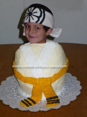 Homemade  Karate Birthday Cake