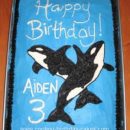 Homemade Killer Whale Birthday Cake Design