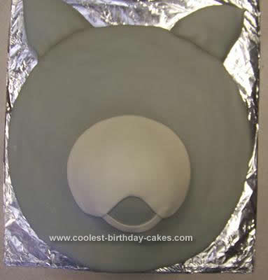 Homemade Kitty Birthday Cake Design