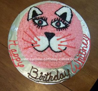 Homemade Kitty Cat Cake
