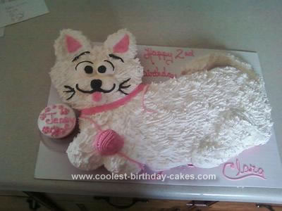 Homemade Kitty Cupcake Cake