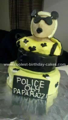 Homemade Lady Gaga Birthday Cake
