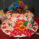 Homemade Ladybug 3rd Birthday Cake