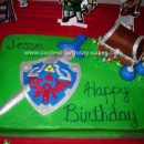 Homemade Legend of Zelda Birthday Cake