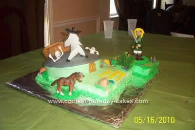 Homemade Legend of Zelda Birthday Cake Design