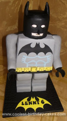 Homemade Lego Batman Cake