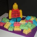 Homemade Lego Birthday Cake