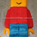 Homemade Lego Mini Figure Birthday Cake