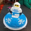 Homemade Lego Ninjago on Spinner Birthday Cake