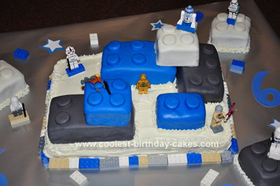 Homemade Lego Star Wars Cake Design