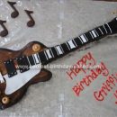 Homemade Les Paul Guitar Birthday Cake