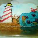 Homemade Lighthouse Cake