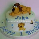 Homemade Lion Birthday Cake