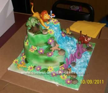 Homemade Lion King Birthday Cake