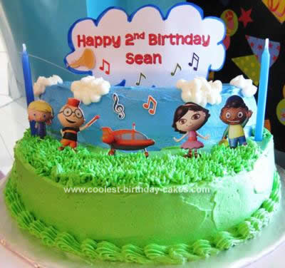 Homemade Little Einsteins Birthday Cake Idea