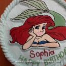 Homemade Little Mermaid Birthday Cake