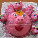 Homemade Little Piggy Cake