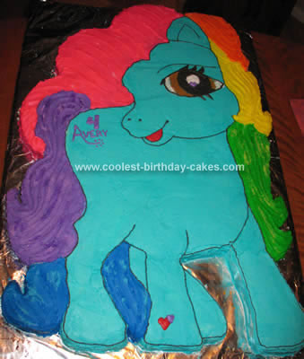 Homemade  Little Pony Cake