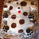 Homemade Little Spotted Puppy Dog Cake