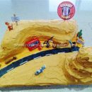 Homemade Looney Tunes Birthday Cake