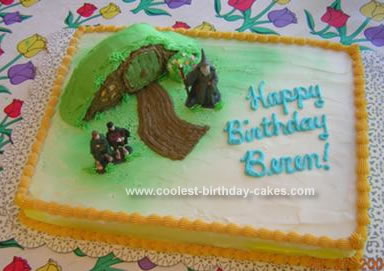 Homemade Lord of the Rings Birthday Cake
