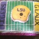 Homemade LSU Football Cake Design