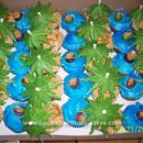 Homemade Luau Cupcakes