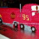 Homemade Mack the Truck Birthday Cake