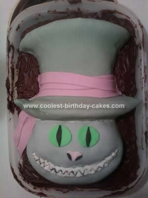 Homemade Madd Hatter / Cheshire Cat Cake