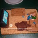 Homemade Man on Couch Cake