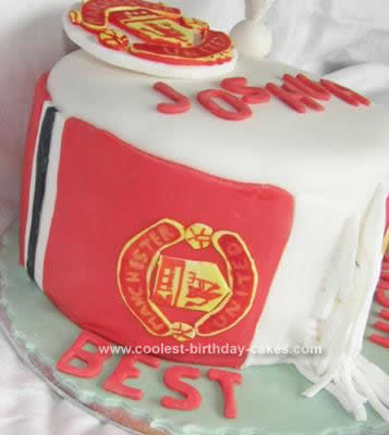 Homemade  Manchester United Cake