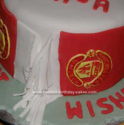 Homemade  Manchester United Cake