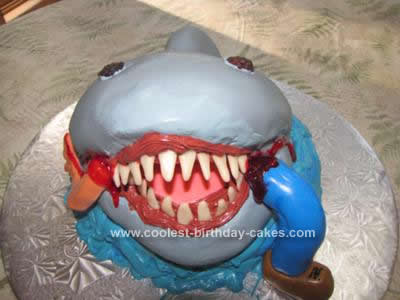 Homemade  Man-Eating Shark Cake Idea
