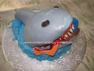 Homemade  Man-Eating Shark Cake Idea